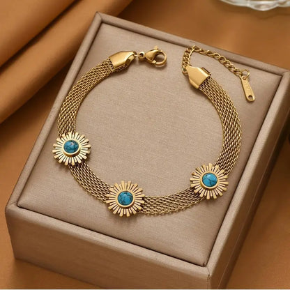 PULSERA SOL TURQUESA🌞💙