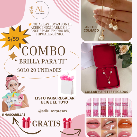 Combo “Brilla Para Ti” – Perlas con Estilo y Regalo Especial 💝